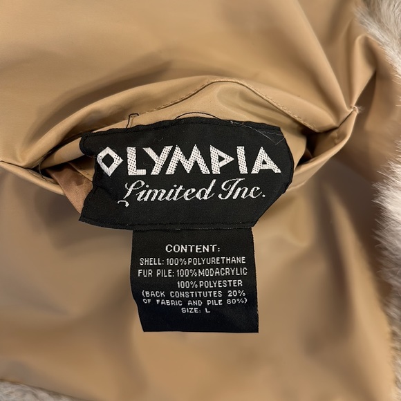 OLYMPIA LIMITED, INC FAUX FUR ACTIVE VEST L LARGE  REVERSABLE - Picture 7 of 9